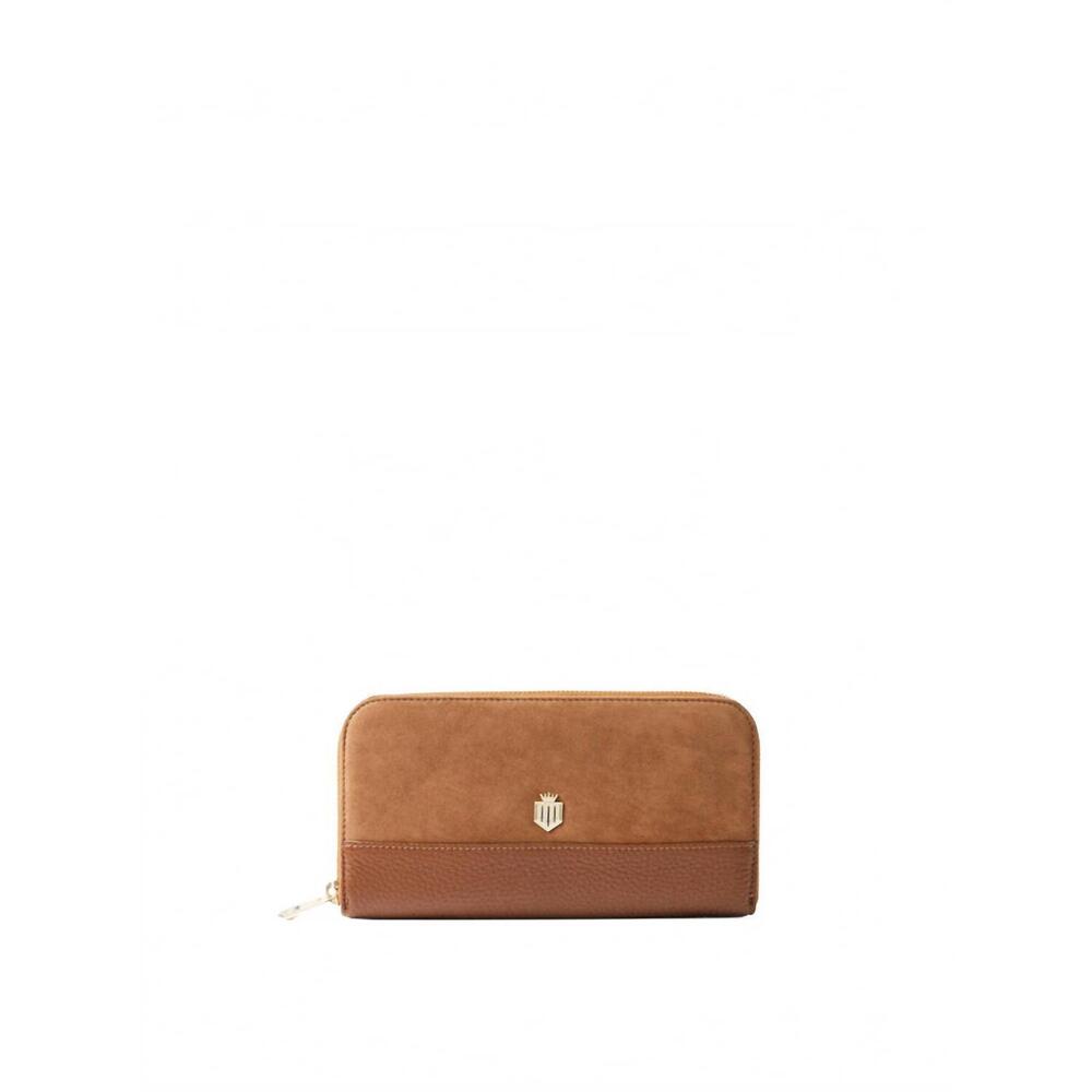 NEW FAIRFAX & FAVOR women's salisbury purse in tan suede